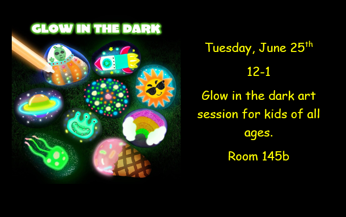 Glow in the dark art session