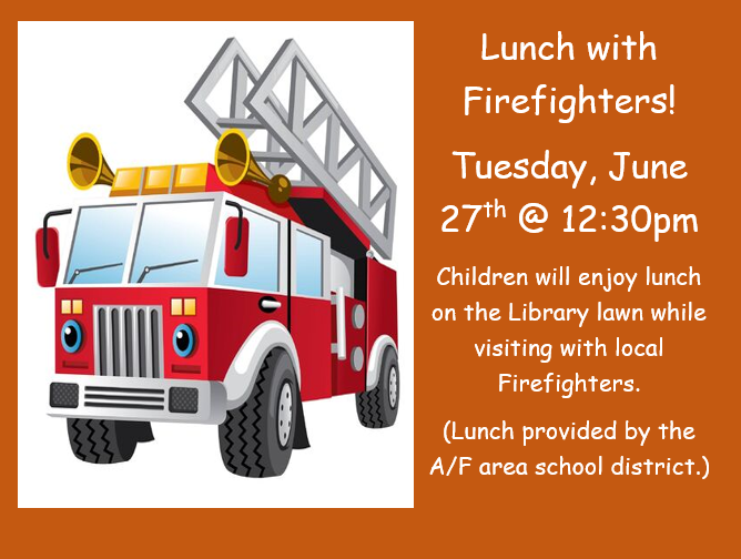 Lunch with a Firefighter!