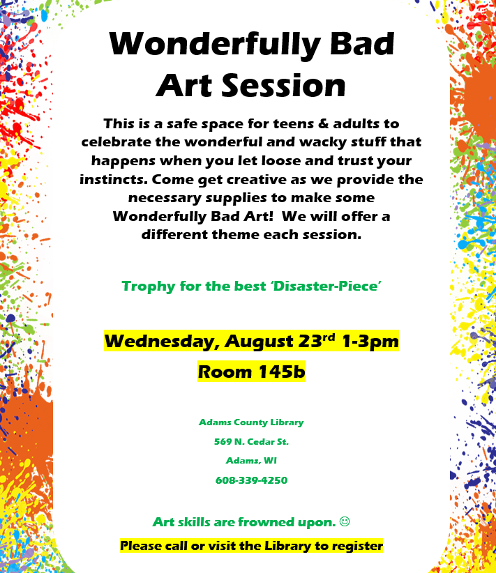 Wonderfully Bad Art Session