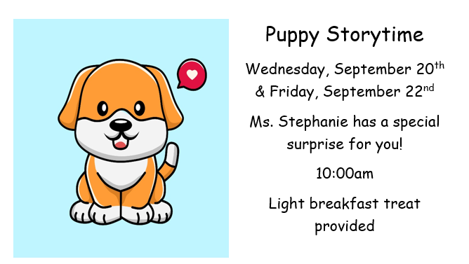 Puppy Storytime