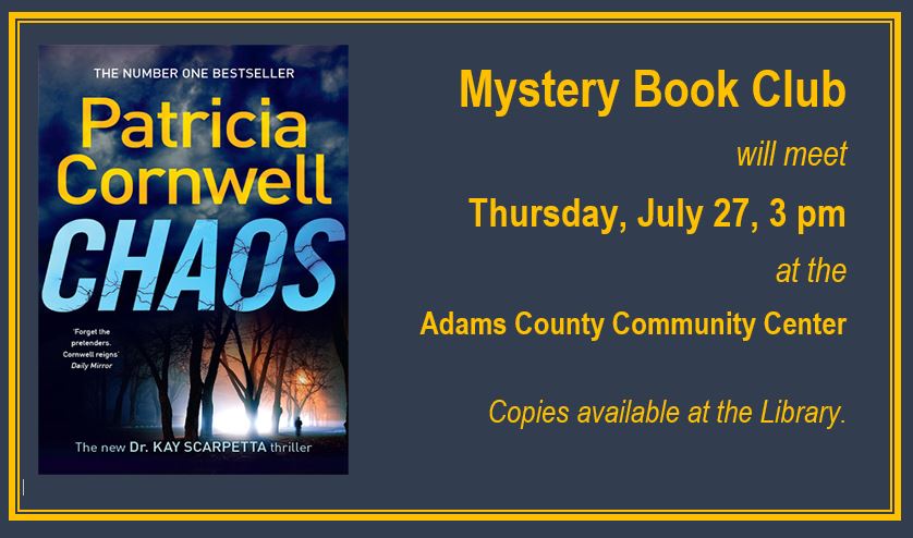 Mystery Book Club July 27