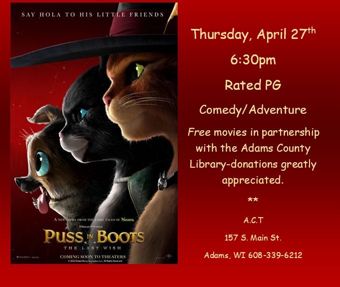 Showing: Puss in Boots: The Last Wish