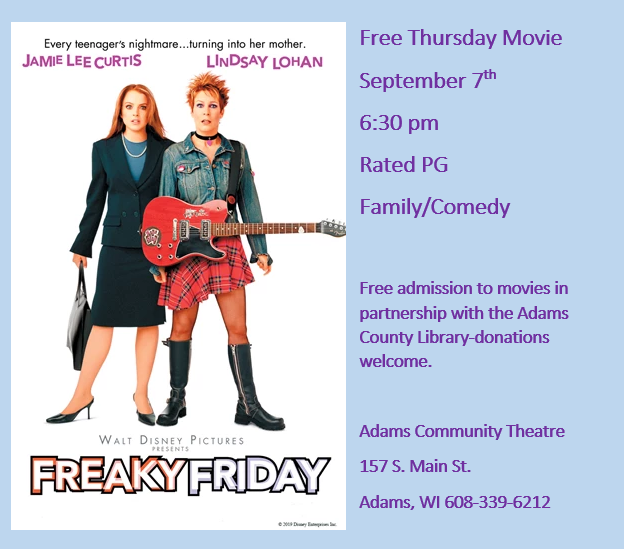 Free Thursday Movie Freaky Friday