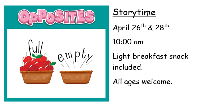 Opposites Storytime