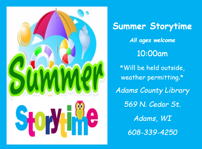 Summer Storytime - All ages welcome