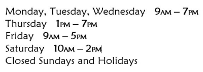 Library Winter Hours
