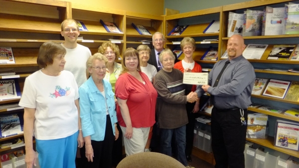 The Friends receive a donation from Robert Theim of Masonic Lodge #??