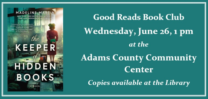 Good Reads Book Club for June 2024 Good Reads Book Club for June 2024