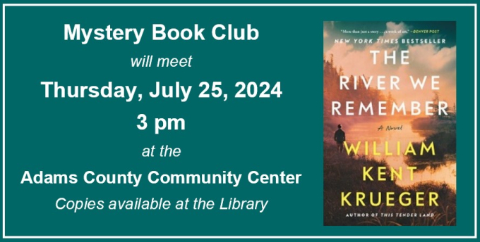 Mystery Book Club for July 2024 Mystery Book Club for July 2024