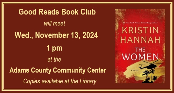 Good Reads Book Club for Nov. 13, 2024