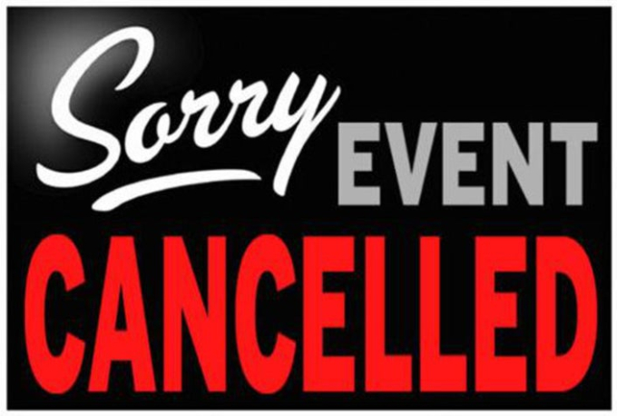 Event cancelled due to weather