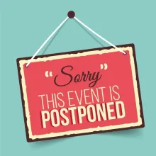 Sorry, this event is postponed