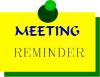 Meeting reminder clipart